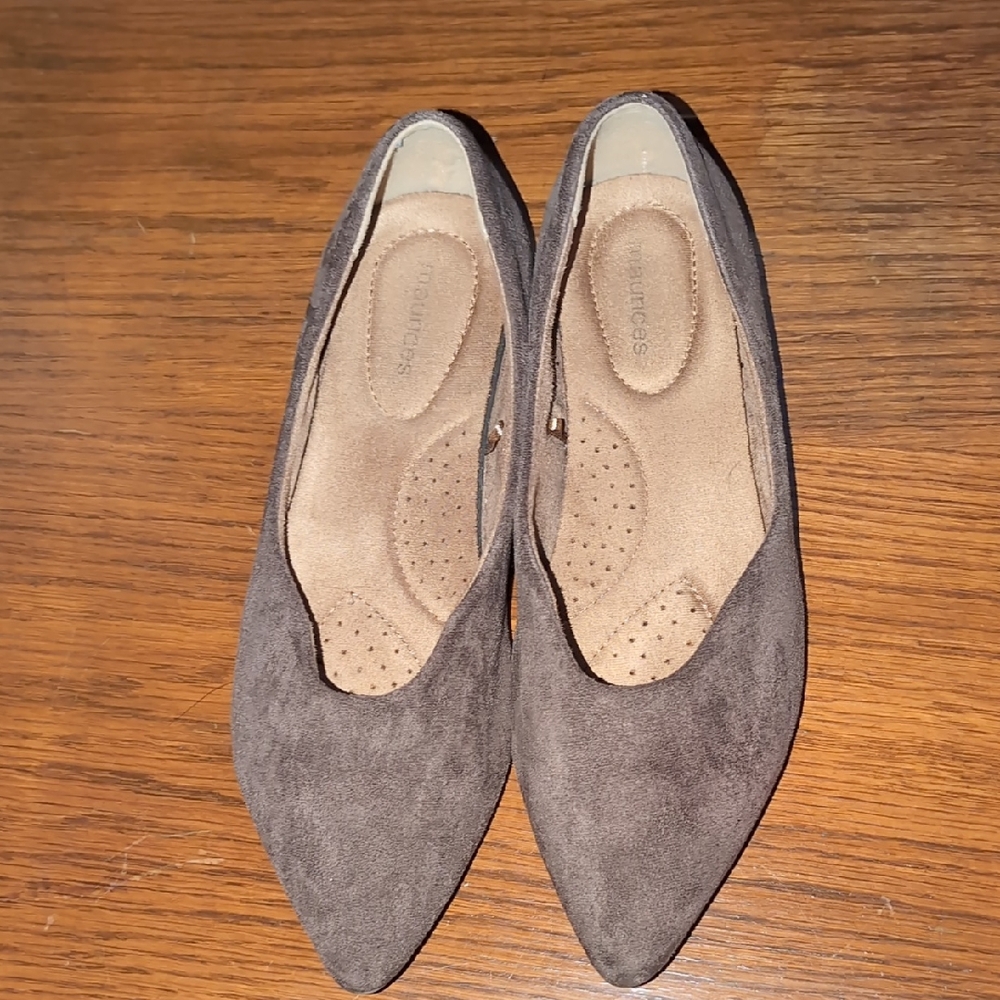 Maurices Dark Brown Suede Flats